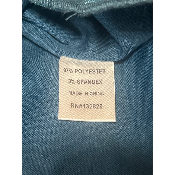 About Us Blue Silk Satin Sleeveless Strapless Ruffle Tube Bandeau Mini Dress M - Picture 4 of 4